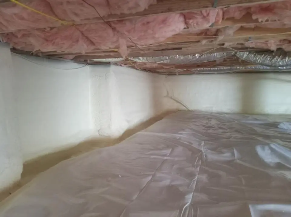 Crawl space encapsulation with closed-cell spray foam for Spray Foam Roofing in Dearborn